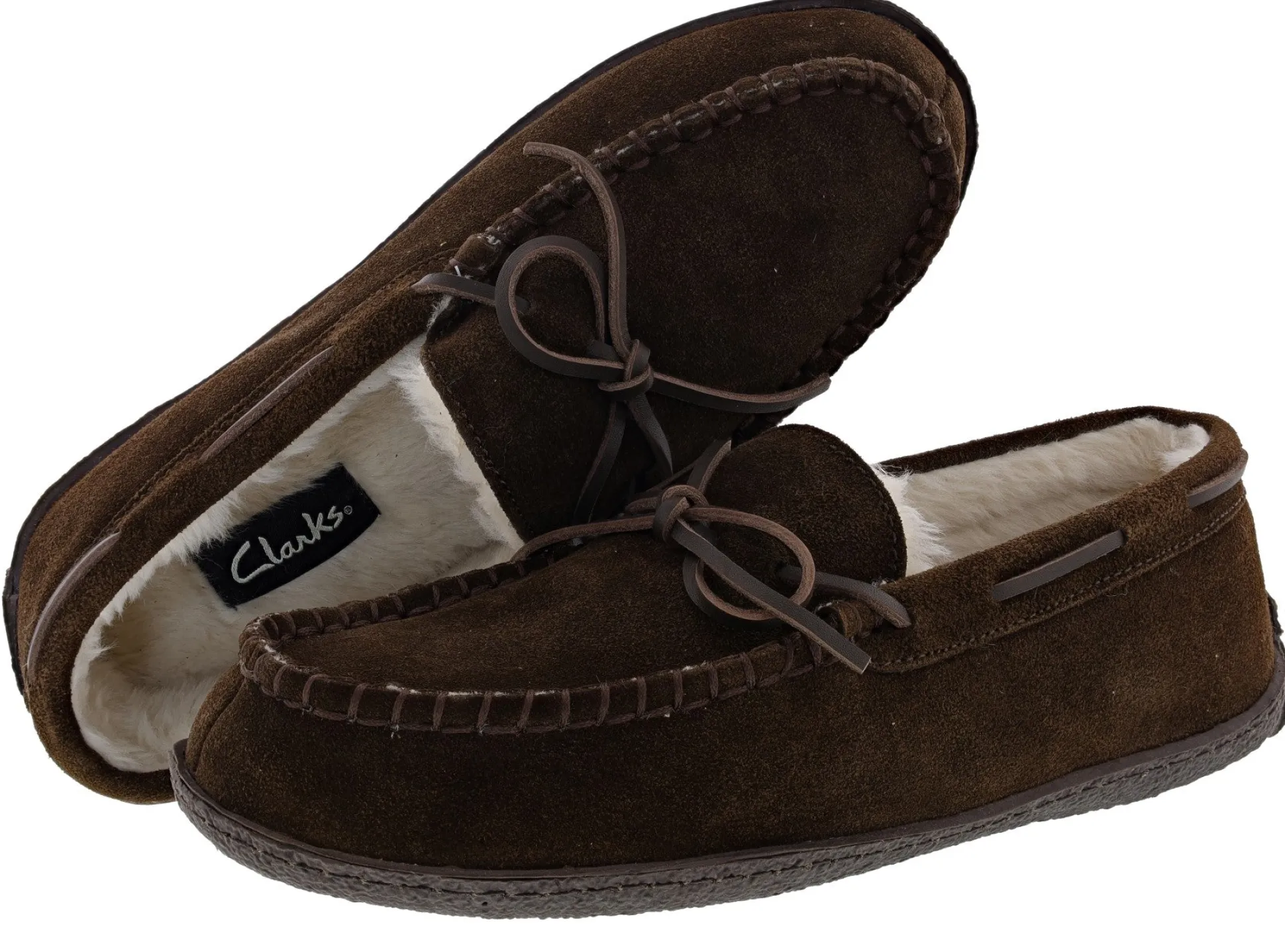 Clarks Men's Augusta Moccasin Winter Slippers