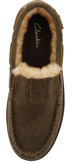Clarks Men's Indoor Outdoor Moccasin Winter Slippers Justin