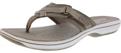 Clarks Women Sandals Lightweight Flip Flops Breeze Sea