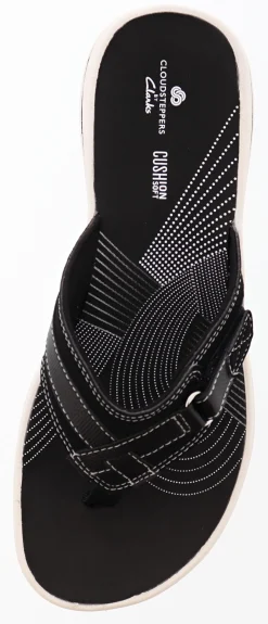 Clarks Women Sandals Lightweight Flip Flops Breeze Sea