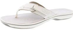 Clarks Women Sandals Lightweight Flip Flops Breeze Sea