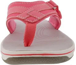Clarks Women Sandals Lightweight Flip Flops Breeze Sea