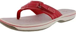 Clarks Women Sandals Lightweight Flip Flops Breeze Sea