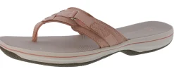 Clarks Women Sandals Lightweight Flip Flops Breeze Sea