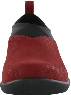 Clarks Women Sillian Greer Red Slip On Casual Shoes