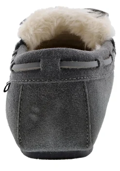 Clarks Women Warm Cozy Slip On Moccasin Slippers Holly