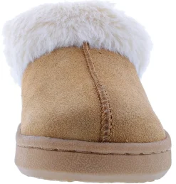 Clarks Women's JMS0587 Suede Indoor & Outdoor House Slippers