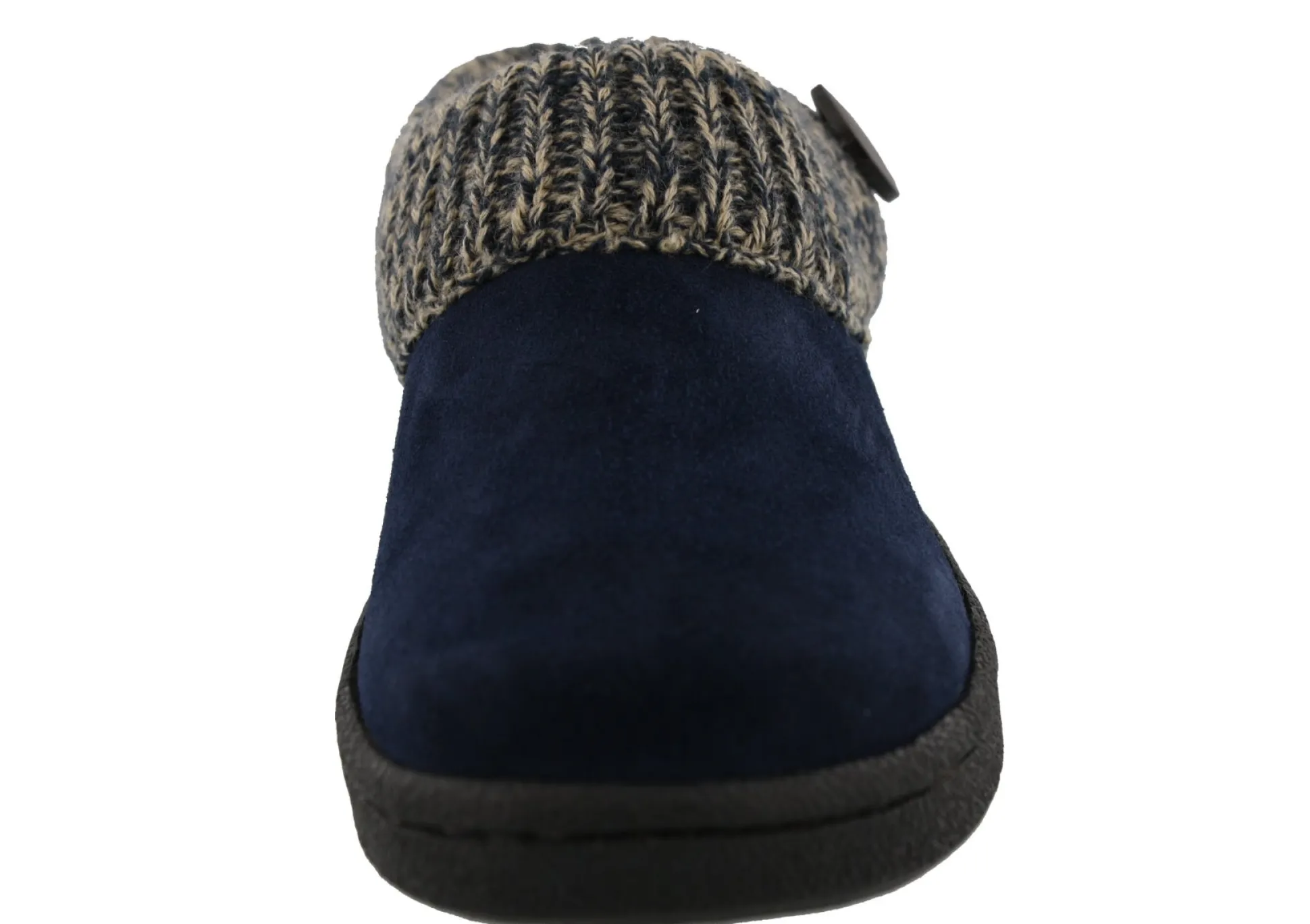 Clarks Women's Knitted Collar Clog Winter Slippers Angelina