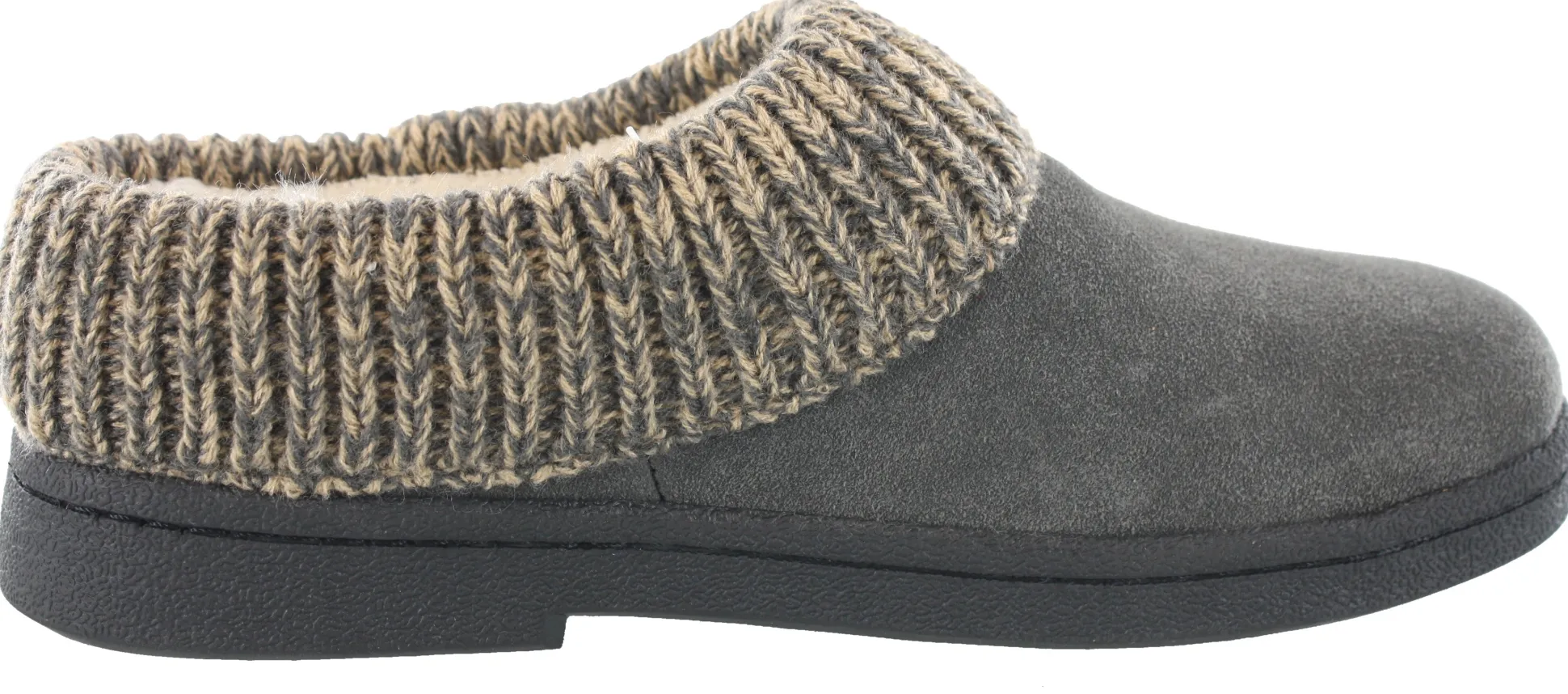 Clarks Women's Knitted Collar Clog Winter Slippers Angelina