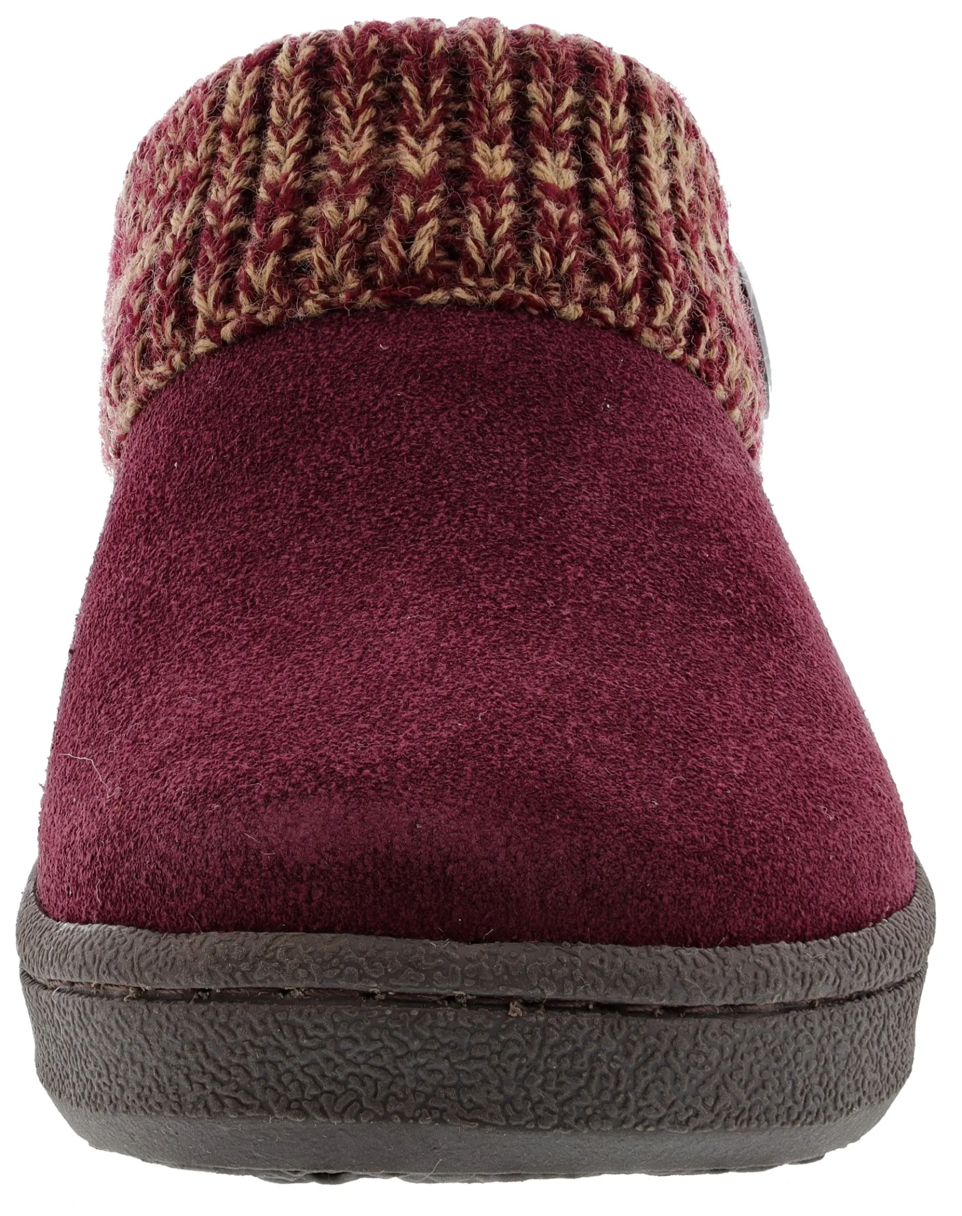 Clarks Women's Knitted Collar Clog Winter Slippers Angelina
