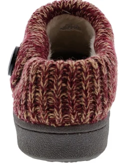 Clarks Women's Knitted Collar Clog Winter Slippers Angelina