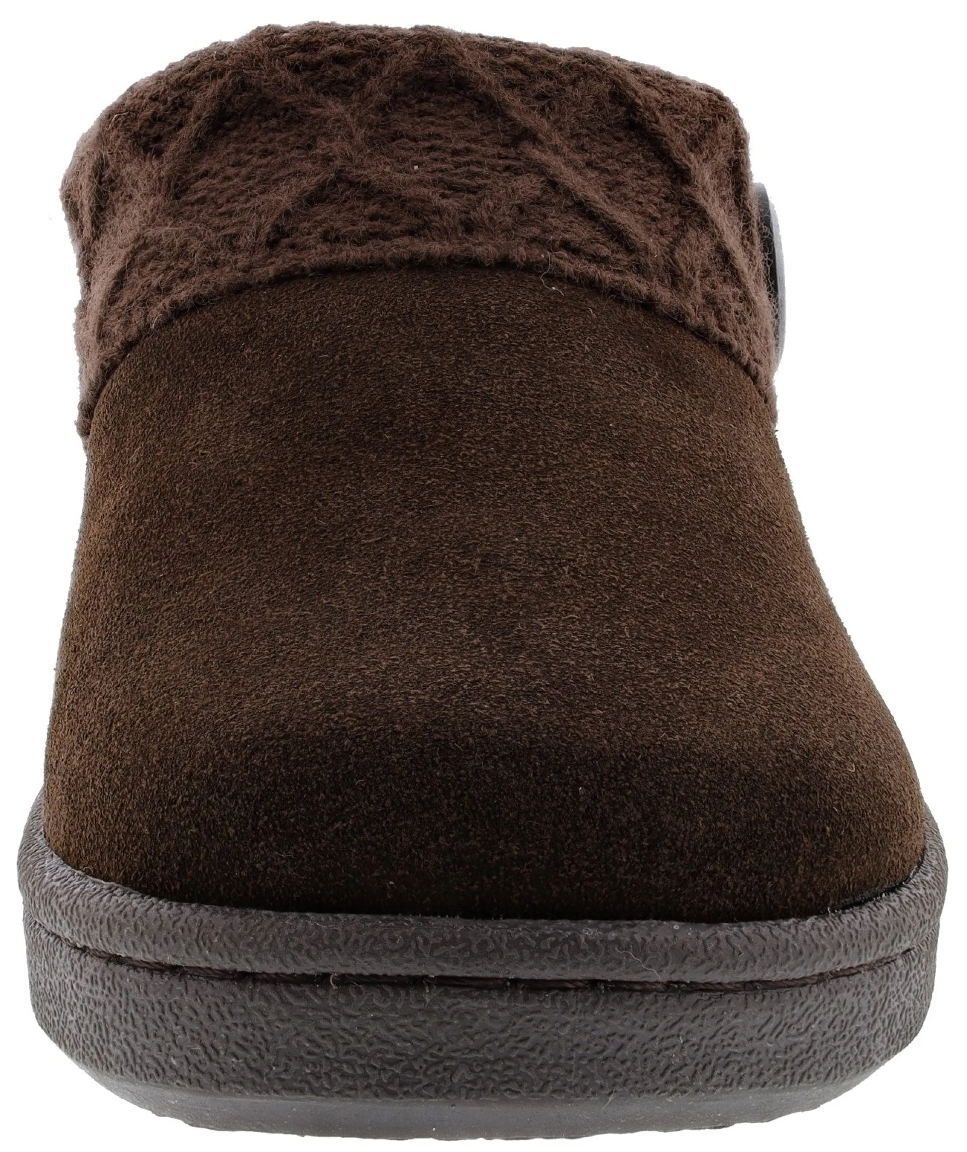 Clarks Women's Knitted Collar Clog Winter Slippers Angelina