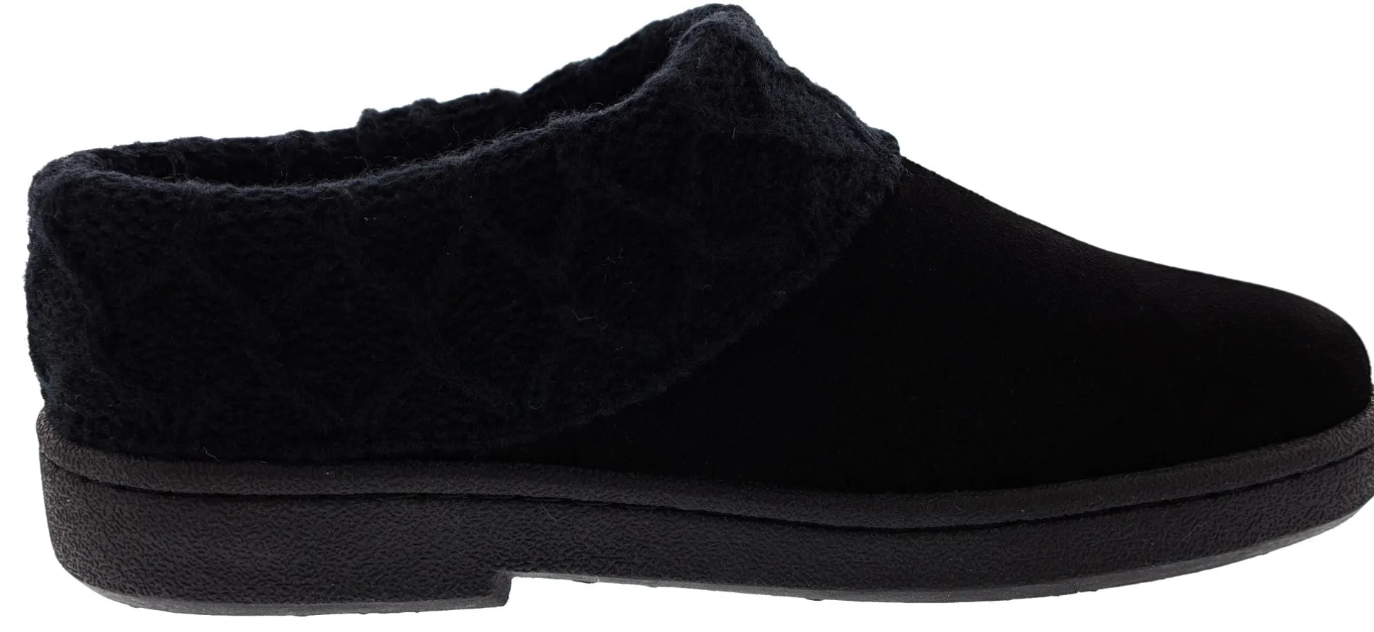 Clarks Women's Knitted Collar Clog Winter Slippers Angelina