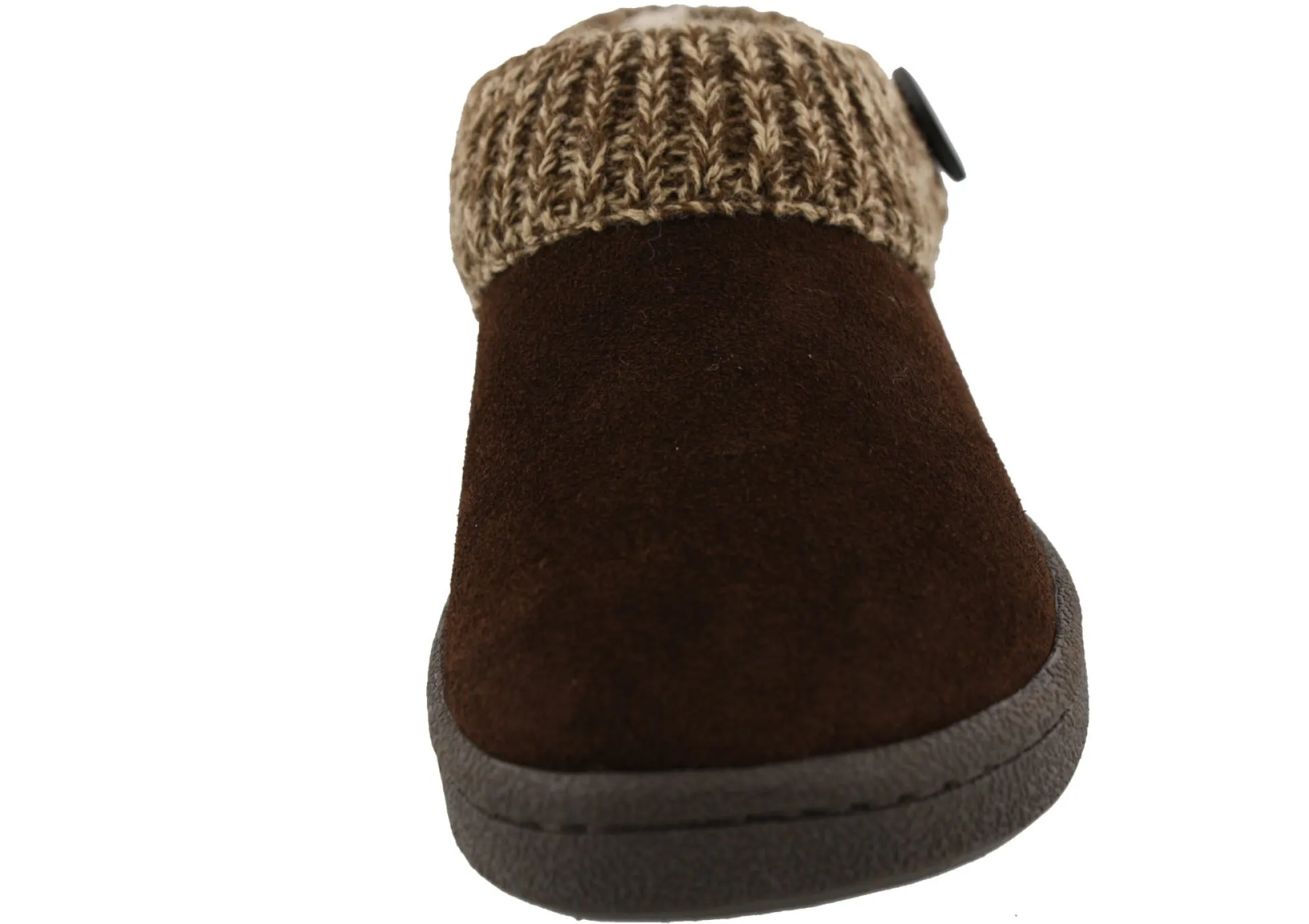 Clarks Women's Knitted Collar Clog Winter Slippers Angelina