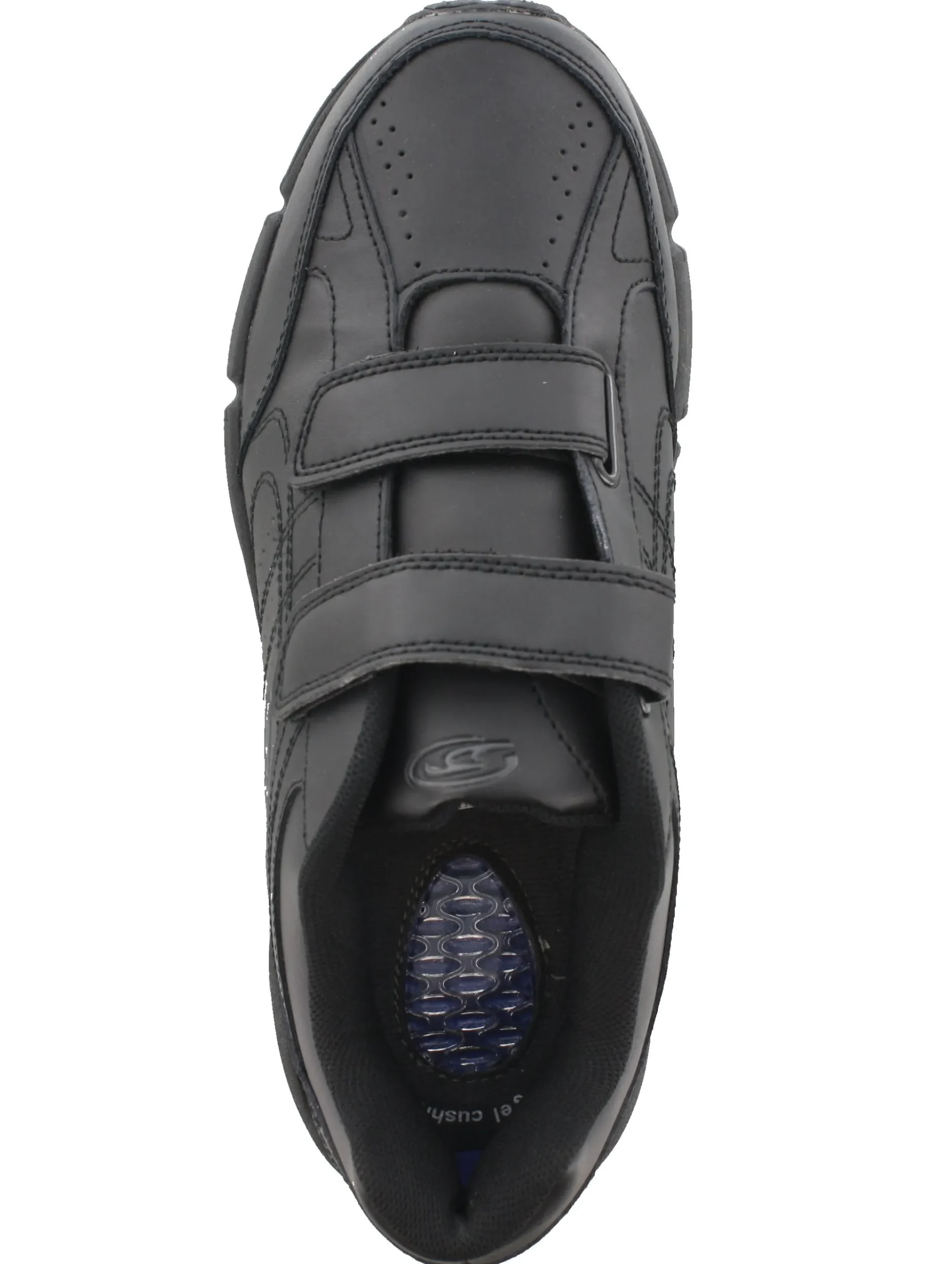 Dr. Scholls Mens Omega Hoop and Loop Tennis Shoes for Elderly Wide Width