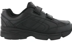 Dr. Scholls Mens Omega Hoop and Loop Tennis Shoes for Elderly Wide Width