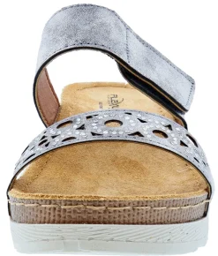 Flexus Women's Kalmia Comfortable Hook & Loop Slide Sandals