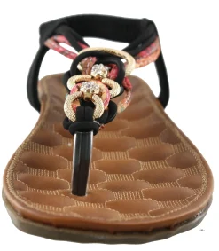 Patrizia Womens Gadelina Lightweight Summer T-Strap Sandals