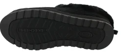 Skechers Women Wide Width Furry Cozy Open Back Slippers Ice Angel