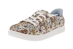 Skechers Women's Slip-Ins Bobs D'vine- Preppy Pup Canvas Upper Shoes